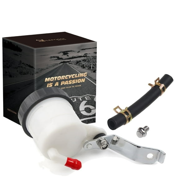 Universal Motorcycle Front Brake Master Cylinder Hydraulic Oil Cup Brake Fluid Reservoir Bottle Tank w/Bracket Compatible with Honda CBR600RR CBR 600 2007-2018 CBR1000RR CBR 1000 2004-2018