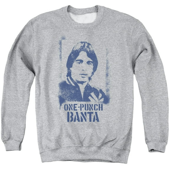 Taxi One Punch Banta Adult Crewneck Sweatshirt Athletic Heather