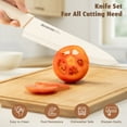 thumbnail image 5 of Astercook Knife Set, 17 Pieces Kitchen Knife Sets with Anti-Rust Coating & Built-in Sharpener, High Carbon German Stainless Steel Knives Block Sets, Dishwasher Safe, Perfect Holiday Gifts for Kitchen, 5 of 10