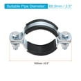 thumbnail image 2 of Uxcell 2 Pack Adjustable Split Ring Hanger, 88.9mm/3.5inch Pipe Bracket Clamp, 2 of 6