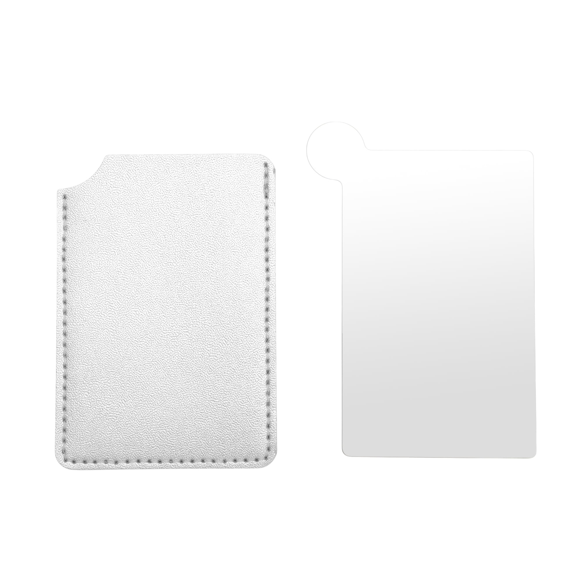 Unique Bargains 1 Pc Convenient Makeup Mirror Silver Tone