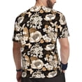 thumbnail image 2 of Rocae Retro Hydrangeas for Men's Mesh Quick-Dry Short Sleeve Workout T-Shirt,Mens Crew Neck Tee Lightweight Soft Classic T Shirts X-Small, 2 of 9