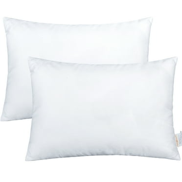 Ntbay 2 Pack Cotton Down Alternative Soft and Breathable Toddler Pillows, Easy Care Travel Small Pillows for Sleeping, Ideal for Daycare, Crib, Cot, 13" x 18"