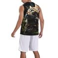 thumbnail image 2 of Naloa Realistic Style Cute Cat Basketball Jersey Reversible Men's Mesh Athletic Sports Shirts Training Practice S-4XL4X-Large, 2 of 6