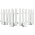 thumbnail image 3 of LULULION 2Pcs White Plastic Garden Fence Decorative Courtyard Landscape Edging Weather Resistant Outdoor Barrier, 3 of 8