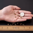 thumbnail image 4 of U8MO 36pcs Cross Moon Brass Cubic Zirconia Charms Heart Metal Dangle Pendants 8~14mm, 4 of 9