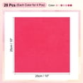 thumbnail image 2 of Uxcell Cotton Fabric Bundles, 28 Pcs 10 x 10 Inch Fat Quarter Solid Color Precut Fabric Squares for Sewing Patchwork Quilting DIY Crafts, Pink, 2 of 6