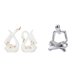 thumbnail image 1 of Estatuas de cisnes,Estatua de cisne de cerámica Escultura de mesa de cisne Elegante,Figura de cisne de porcelana Figura de cisne Decoración de escritorio,Figura de pensador abstracto,Estatua, 1 of 8
