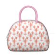 thumbnail image 2 of Insulated Lunch Bag Women, Reusable Pink Lobster Tote Lunch Box, Leakproof Cooler Lunch Bags for Work Office Travel Picnic, 2 of 6