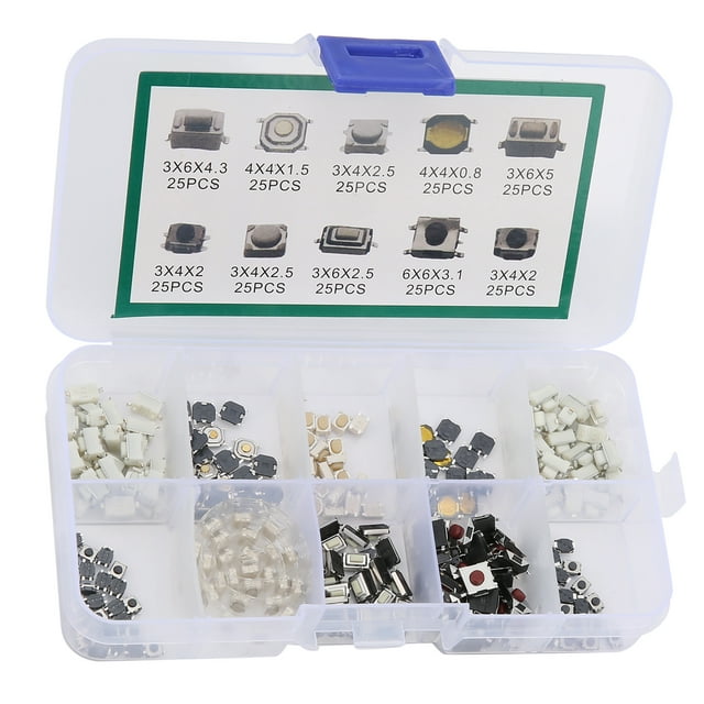 Interruptor Pulsador Micro Bling Bling 250 Piezas