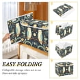 thumbnail image 2 of Yayeee Collapsible Cube Storage Bin with Lid Fabric Closet Decorative Basket with Handles, Mystical Owls Pattern, 2 of 7