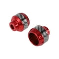 thumbnail image 1 of Cadre Coulissant de Moto 14mm Protection en Alliage d'Aluminium Fibre de Carbone Protection contre les Chocs 48mm 46mm Rouge 2 Pcs, 1 of 7