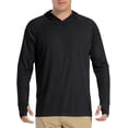 thumbnail image 2 of T-shirt UPF 50+ pour Hommes avec Capuche Manches Longues Chemises de Randonnée Chemises de Camping Séchage Rapide Chemise Manches Longues Maillot Dermoprotecteur, 2 of 6