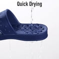 thumbnail image 3 of Comwarm Shower Shoes for Women Men, Quick Drying Lightweight Non Slip Pool Slides Slippers with Drain Holes, Navy, 3 of 6