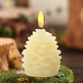 thumbnail image 6 of Christmas Pinecone Flameless Candle Light, LED Pinecone Candles, Battery Operated, Flickering LED Light Pinecone Candle for Christmas Home Party Indoor Decoration, 6 of 7
