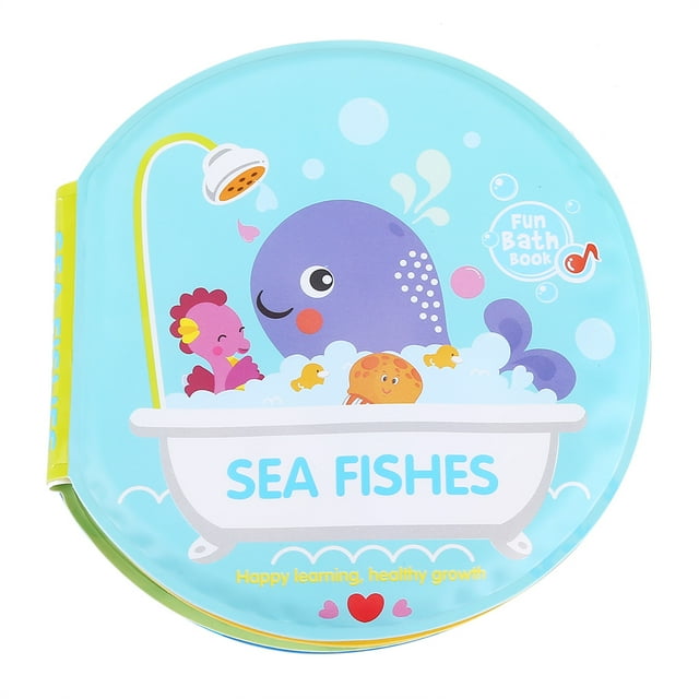 Libro de ducha para bebé, libro de baño para bebé, juguetes de agua para baño de bebé, libro de baño, instalación sin esfuerzo
