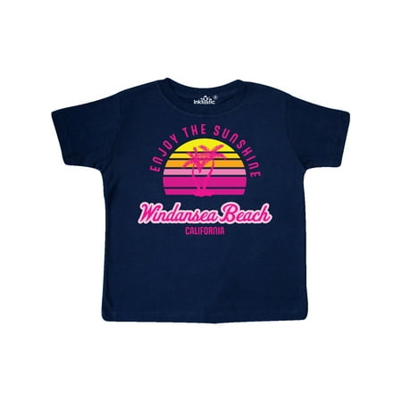 

Inktastic Summer Enjoy the Sunshine Windansea Beach California in Pink Gift Toddler Boy or Toddler Girl T-Shirt