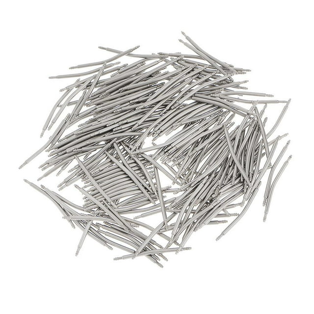 200 pasadores de barra de resorte curvos de acero inoxidable para correa de reloj de 16 a 26 mm 24mm