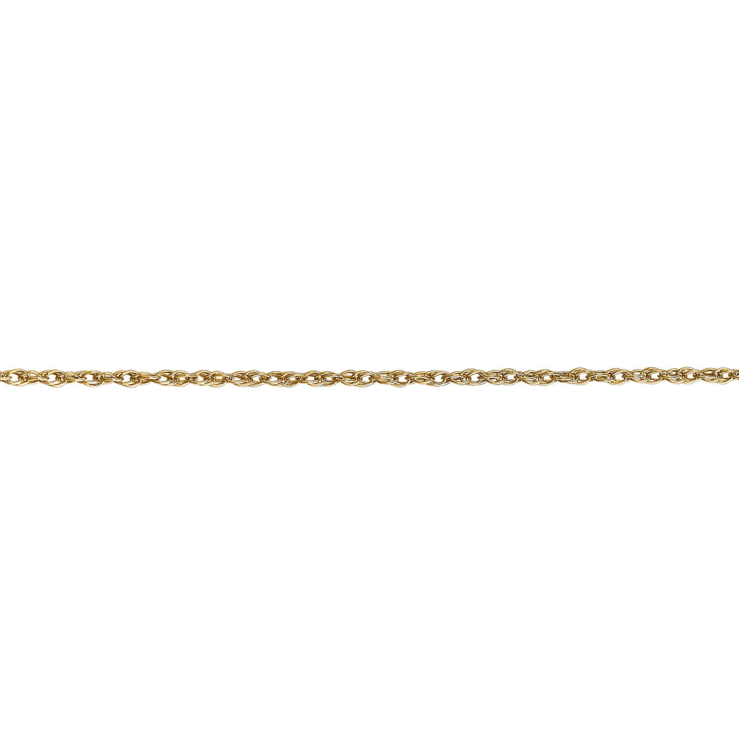 18 Karat Yellow Gold 1.3mm Heavy Rope Chain Necklace