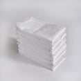 thumbnail image 3 of FingerCraft White Lace Cotton Cocktail Napkins 12” x 12” Soft Absorbent Cloth Napkins (12 Count), 3 of 7