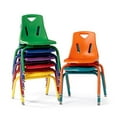 thumbnail image 2 of Berries Children's Plastic Chair w Powder Coated Legs (12 in. H - Blue), 2 of 3