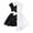 White, variant on SNKSDGM Flower Girl Dresses Summer Children's Color Matching Sleeveless Irregular Black White Dress for Children Aged 1 To 6 2-3Years Girls Holiday Dress Size 8 White