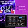 thumbnail image 4 of Complete Professional 4500 Watts PA System 8-CH Mixer Dual 15" Speakers Wireless Mics, 4 of 6