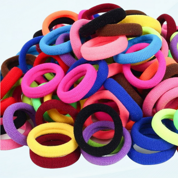 120 Pcs Baby Hair Ties, Cotton Toddler Hair Ties for Girls and Kids, Multicolor Small Seamless Hair Bands Elastic Ponytail Holders(15 Colors)