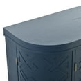 thumbnail image 5 of Kselythan U Shape Accent Storage Cabinet, With Antique Pattern Doors Shelves Wood Legs Buffet Sideboard, Wooden Storage Cabinet For Living Room/Kitchen/Entryway/Hallway, 5 of 9