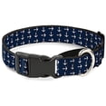 thumbnail image 1 of buckle-down anchors navy white martingale dog collar, 1 of 1