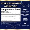 thumbnail image 2 of Melatonin 10mg Fast Dissolve Tablets, Extra Strength, Sugar Free Melatonin Supplements for Restful Sleep Support, Natural Sleep Support Supplement for Adults, Delicious Strawberry Flavor, 120 Tablets, 2 of 10