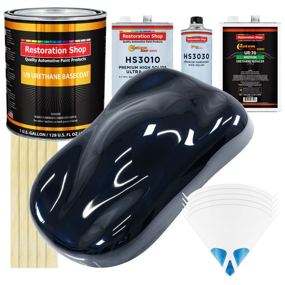 Nightwatch Blue Metallic Premium Gallon Kit URETHANE BASECOAT Car Auto Paint Kit