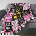 thumbnail image 2 of Pastor's Wife Appreciation Gifts, Pastor's Wife Blanket, Gift for Pastor's Wife, Pastor's Wife Gifts for Christmas Birthday Pastor Day, Thanksgiving Gift for Pastor's Wife, 2 of 5