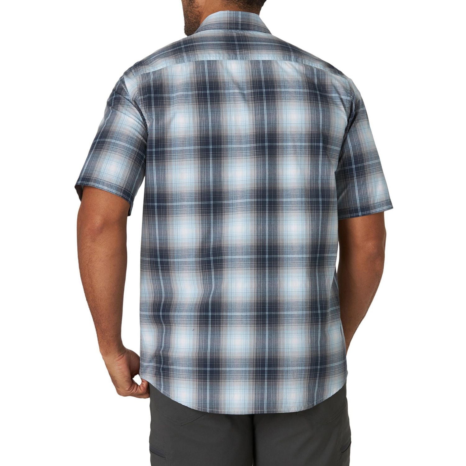 Wrangler Men's Short Sleeve Plaid Shirt