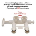 thumbnail image 3 of Water Softener Bypass Valve WS15X10053 - Replacement Bypass Kit for Whole House Water Filters & Softeners; 3/4" NPT Connection; Durable Polypropylene, 3 of 5