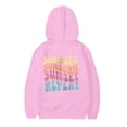 thumbnail image 7 of Bainana Kids Girls' Hoodies Letter Print Long Sleeve Hooded Sweatshirts Comfort Fit Child School Play Tops Clothes Pink Size 7-8 Years, 7 of 7
