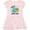 Ballerina Pink, variant on Inktastic Happy Earth Day Cute Smiling Planet Earth with Tree Girls Toddler Dress