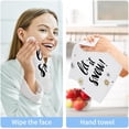 thumbnail image 4 of GZHJMY Let It Snow Snowflake Wash Cloths 2 Pcs Small Cotton Wash Towels for Kitchen Bathroom, 4 of 5
