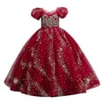thumbnail image 7 of Gubotare Baby Tutu Dress Little Girls Dresses Short Sleeve Casual Birthday Party Dress Toddler Kids Swing Twirly Summer Sundress 4T 5T (Red,4-5 Years), 7 of 7