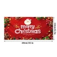 thumbnail image 3 of Rovga 7X16Ft Merry Christmas Holiday Banner Garage Door Cover Mural Winter Snowman Santa Outdoor Large Door Cover Decoration Indoor Outdoor Christmas Holiday Decoration, 3 of 9