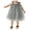 Grey, variant on Godom Little Girls Dress Ruffle Short Sleeve Swing Flowy Casual Sundress Long Dress