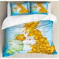 thumbnail image 1 of Ensembles de Housses de Couette, Lettrage du Royaume-Uni avec Noms de Pays Mer et Océan, 1 of 3