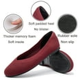 thumbnail image 5 of Ataiwee Women's Wide Width Flat Shoes，Plus Size Round Toe Slip on Wide Ballet Shoes., 5 of 6