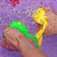 thumbnail image 3 of Juguetes de baño para bebés con forma de pulpo absorbente de esponja de 4 colores, juguetes para aliviar el estrés, juguetes de piscina de verano para niños., 3 of 6