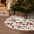 thumbnail image 5 of Sikiie Mushroom Nativity Christmas Tree Skirt, Jesus Christian Winter Holiday Tree Mat Decoration(30-48IN)30", 5 of 6