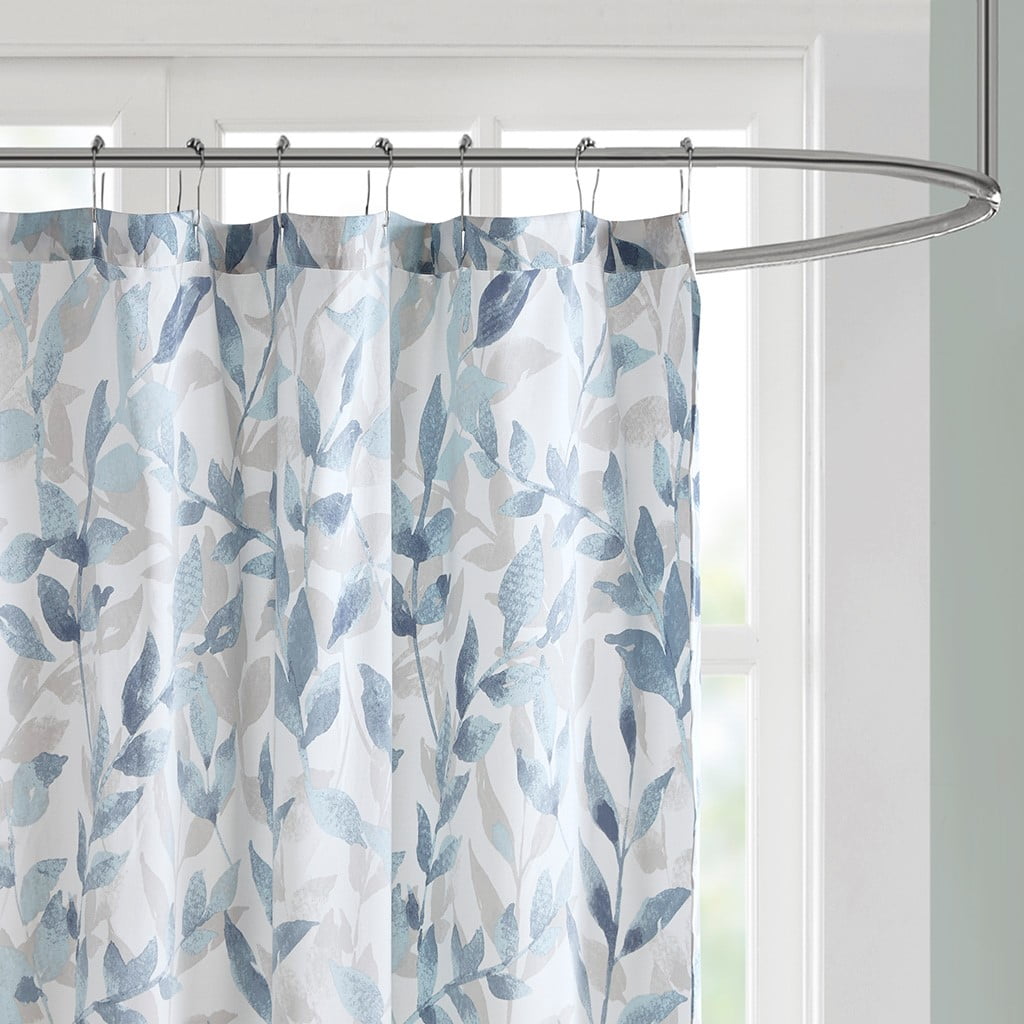 Euroco Botanical Printed Shower Curtain