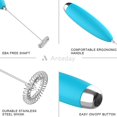 thumbnail image 2 of WANGQ Electric Milk Frother Handheld, Frother Wand for Coffee, Battery Operated (Not included) Drink Mixer Matcha Whisk, Foam Maker for, Frappe Hot Chocolate, Cappuccino, Lattes, 2 of 7