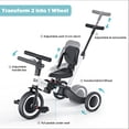 thumbnail image 4 of newyoo Bicicleta para niños pequeños, triciclos 4 en 1 para niños de 1,2,3 años, bicicleta de equilibrio, regalo de cumpleaños y juguete para niños y niñas, triciclo para niños con manija de dirección, 4 of 5