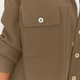thumbnail image 5 of Women'S Clothing, Women Blouses, Stylish Women's Button Down Casual Shirt Jacket with Pockets Long Sleeve Versatile Tops for Everyday Wear and Trendy Outfits, 5 of 7