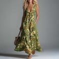 thumbnail image 2 of Dresses for Women Summer Casual Printed Dress Sleeveless Tank Dress Beach V-neck Sundress Dresses Long Dress, 2 of 7